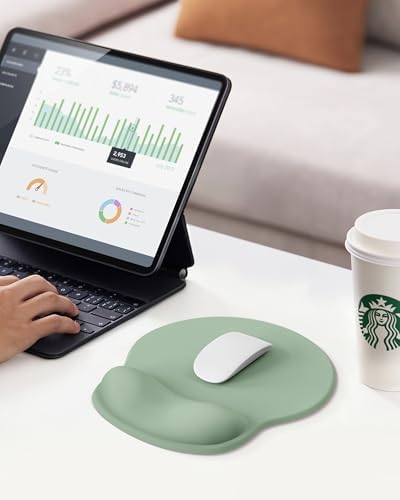 Mouse Pad with Wrist Rest for Desktop Large Ergonomic Mouse Mat(Sage Green)
