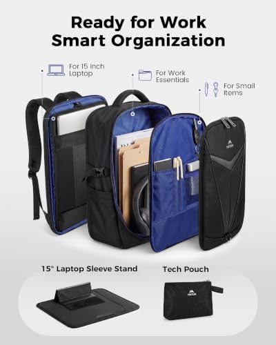 MATEIN 3 in 1 Mens Laptop Backpack Set with Detachable Workstation Sleeve