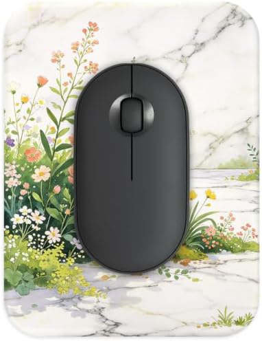 Small Mouse pad, with Edge-Sewn Design, extends Service Life by Twice, occupying the Optimal Size for the Mouse and Wrist Position. (Flower)