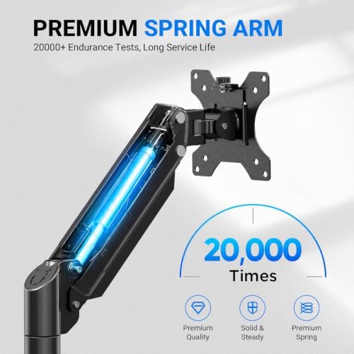 GRIFEMA Gas Spring Monitor Mount for 13-32″, Dual Monitor Arm, Easy Install