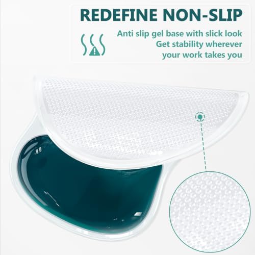 AKIT Ergonomic Mouse Pad and Keyboard Wrist Rest Set, Aurora Green