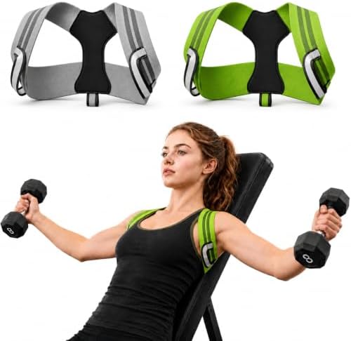 Pro-Gym Back Posture Corrector for Women to Open Shoulders, 8cm Ultra-Wide No-Digging Shoulder Straps, Tactical Power-Strap for Easy Solo Wear, Breathable for Workout & Peak Form