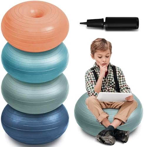 Lewtemi 4 Pcs Flexible Seating for Classroom Elementary 20'', Morandi Color