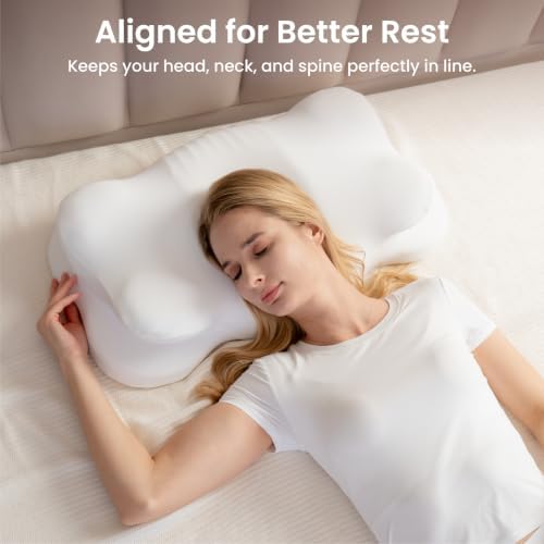 Alcedo Cervical Memory Foam Pillow, Adjustable Neck Support