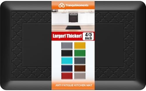 4/5 Inch Thicker Kitchen Mats Anti Fatigue Comfort Mat Standing Desk Rugs