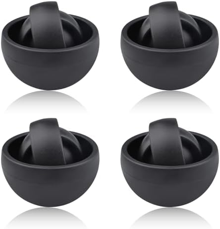 Fidget Toys Adults Pack, 4PC Black Fidget Spinner Set for Kids, Sensory Toys Boys Girls Teens Christmas Stocking Stuffers Party Favors, ADHD Autism Stress Relief Finger Toys, Gift for New Year