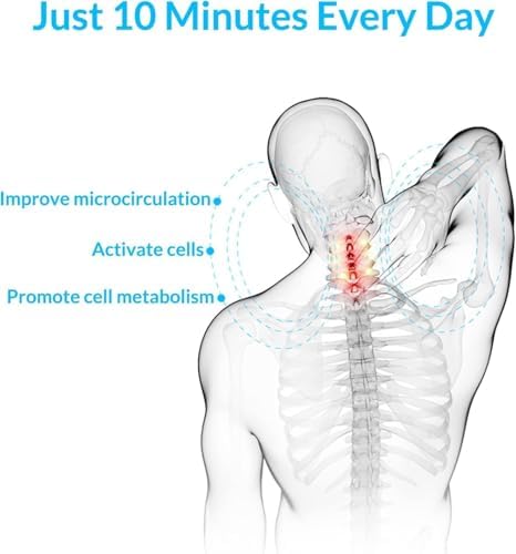 Elevon Neck Stretcher & Cervical Traction Device, Chiropractic Pillow for Neck Pain Relief, TMJ & Spine Alignment, Ergonomic C-Shaped Design with Massage Nodes