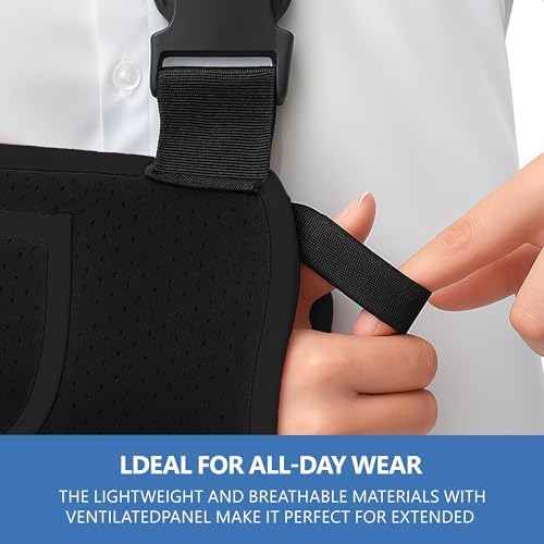 SPRING SEAON Arm Sling Shoulder Immobilizer for Women and Men Adjustable