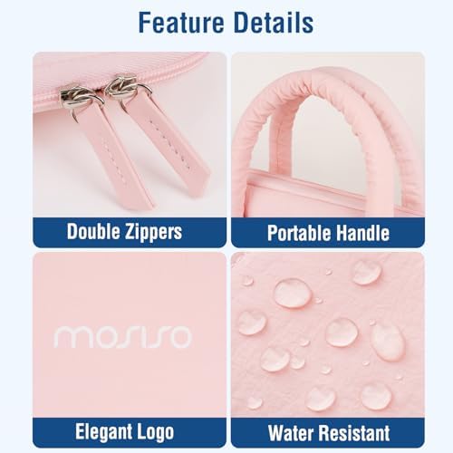 MOSISO Laptop Case 16 inch, 15-15.6 inch Laptop Sleeve, Pink