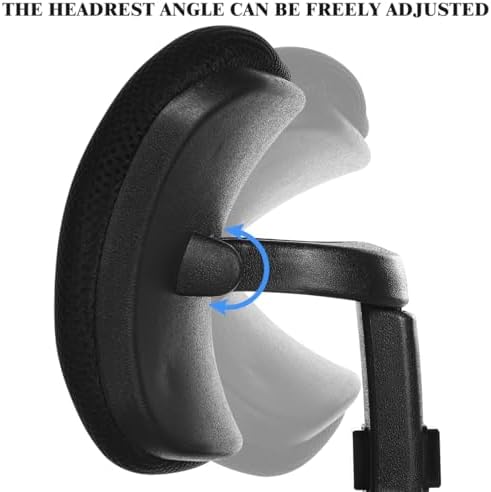 Ciieeo Office Chair Headrest Attachment Adjustable Headrest for Office Chair with Breathable Mesh Detachable Neck Protection for Computer Home Desk 11.02 X 8.66 X 3.93 in