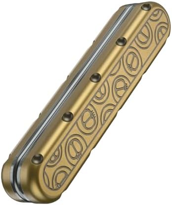 EDC Fidget Slider Metal Fidget Toys Adults Stress Relief ADHD(Bronze)