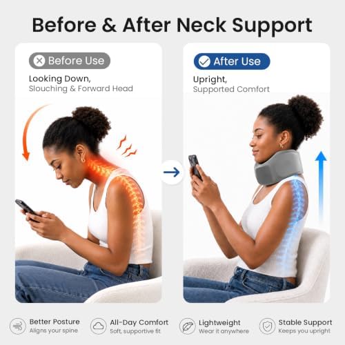 Neck Brace, Soft Cervical Collar Medium for Pain and Support 1 Pcs