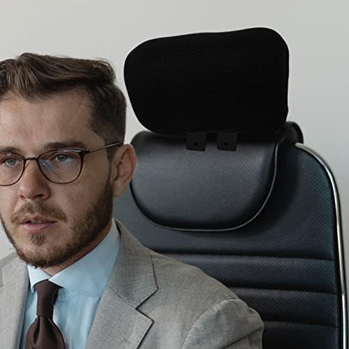 Operitacx Office Computer Chair Headrest, Adjustable Height, Black Mesh