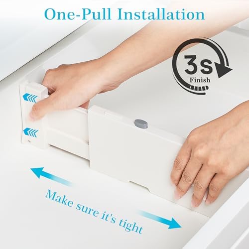 Vtopmart 4" High Drawer Dividers for Clothes, 11.3"-17" Expandable, 12 Pack