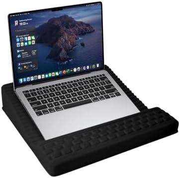 Laptop Stand with Wrist Rest, Reversible Lap Desk with Support