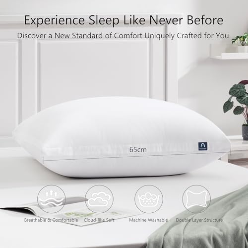 ACCURATEX Euro Pillows 26x26, Adjustable Shredded Memory Foam Pillow