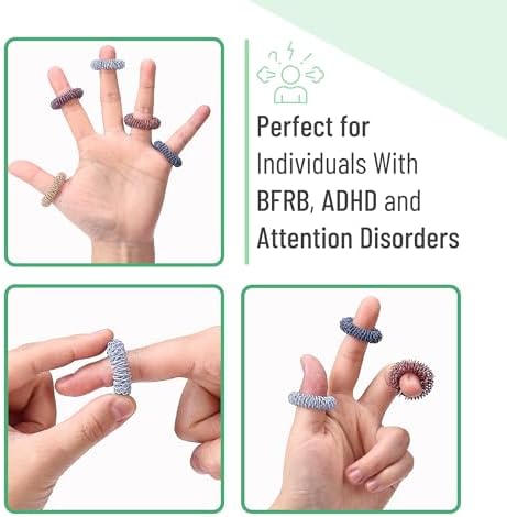 Mr. Pen- Spiky Sensory Rings, 10 Pack, Colorful