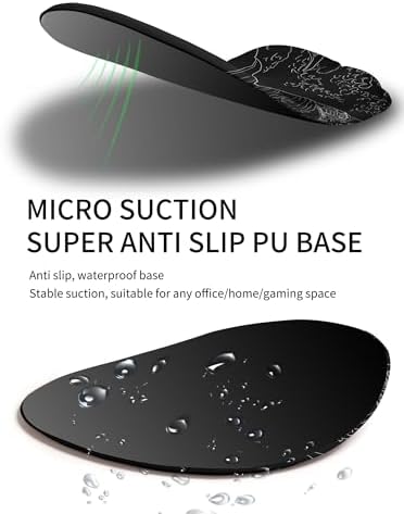 Palm-Rest and Wrist-Hugging Mouse Pad Wrist Rest, Ergonomic Wrist Support with Curve Fitting Cushioned Memory Foam for Carpal Tunnel Pain Relief, 9.9 x 8.3 Inch, Waves