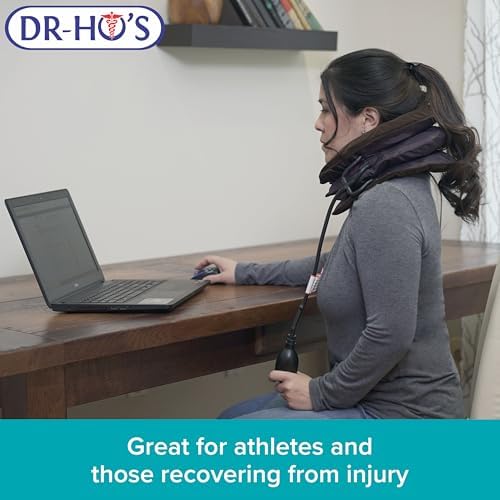 Dr-Ho's Neck Comforter – Dr-Ho's Neck Comforter – Cervical Traction Device for Pain & Posture Support – Inflatable Traction Equipment, Adjustable Stretcher for Home Use