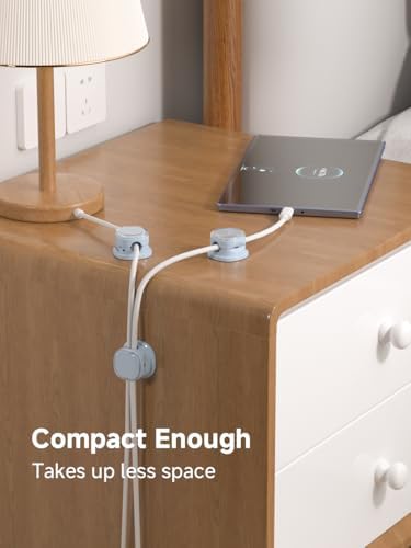 Magnetic Cable Clips, Adjustable Cord Holder Management, Adhesive Wire Keeper Organizer for Home Office Desk Phone PC Car Wall Desktop Nightstand Appliance (9-PCS Blue)