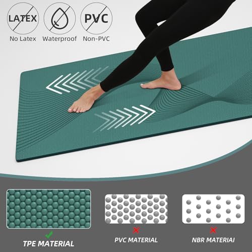 ILILI Exercise Mat 72''x25''×0.3''(8MM)