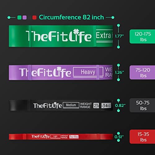 TheFitLife Pull Up Assistance Bands Heavy Duty Resistance Bands for Workout