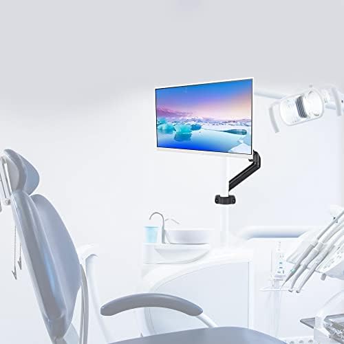 VIVO Black Pole Mounted Monitor Arm, 17-32 in Screens, MOUNT-POLE05O