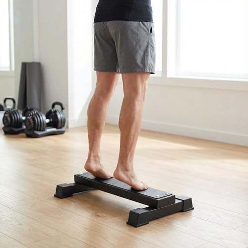 Steel Calf Raise Bar, Standing Calf Raise Platform Machine, Calf Raise Block Rack for Calf Stretching, Squat, Foot Stretch