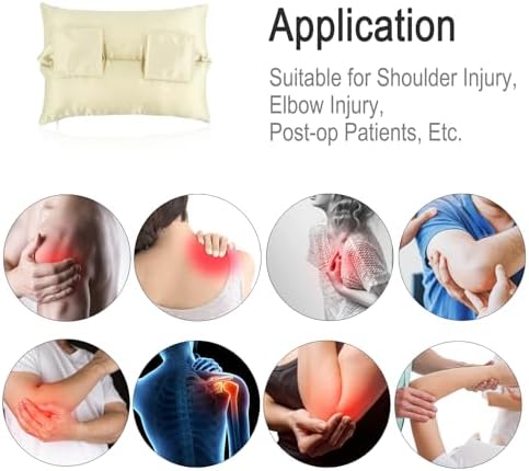 Satin Neck Pad Strap Cushion for Arm Sling Pillow Comfort Support Padding Rotator Cuff Replacemet Surgery Elbow Brace Carry Padded Cover Broken Wrist Hand Injury, Champagne