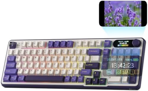 RK ROYAL KLUDGE S98 Wireless Mechanical Keyboard with Smart Display & Knob