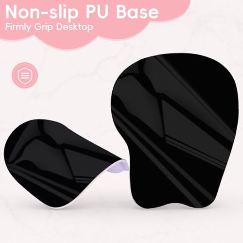 Wrist Support Mouse Pad Anti Slip Rubber Wrist Rest Mousepad 9in X 8in Small Desktop Notebook Mouse Mat for Working and Gaming (M-Blooming Flowers)