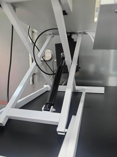 Standing Desk Converter, 32 Inch Wide, Height Adjustable Sit to Stand Workstation Riser, Dual Monitor with Wide Keyboard Tray for Home Office (White)