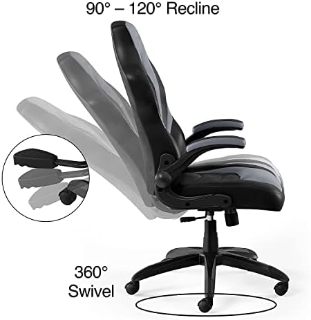Staples Emerge Vortex Gaming Chair, Ergonomic, Swivel, Black, 2-Pack