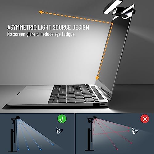 Acogedor Laptop Monitor Light Bar, LED Laptop Light Bar for Keyboard, with Stepless Dimming, No Screen Glare, Space Saving, Laptop Light Clip On