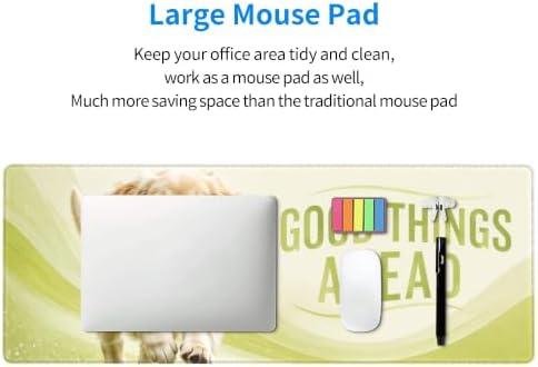 Golden Retriever Large Mouse Pad Mouse Pad Gaming 11.8x31.5 in Green