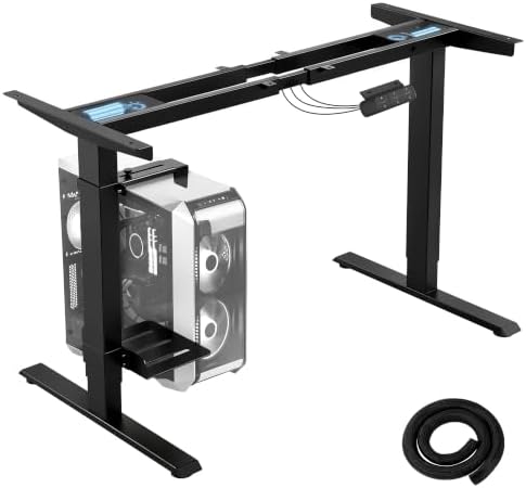 TOPSKY Dual Motor Standing Desk Frame with CPU Holder, Height Adjustable