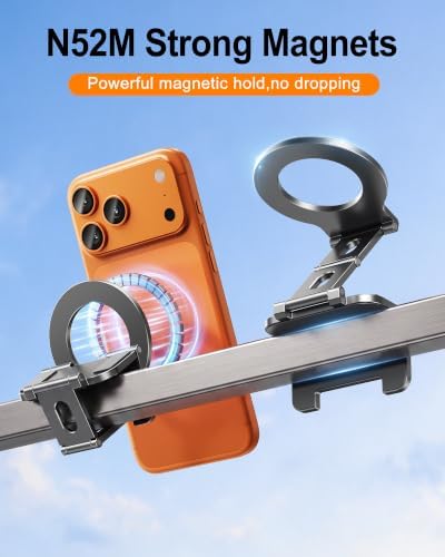 Dual Magnetic Phone Holder, Mount Stand for MagSafe for Wall & Desk