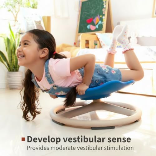 Kids Sensory Spinning Chair, Extra-Wide Anti-Tip Base 220 lb Capacity