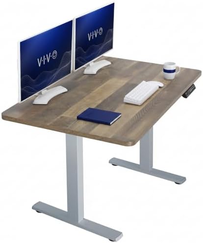 VIVO Reclaimed Wood 48 x 30 in Standing Desk, DESK-KIT-1G5P