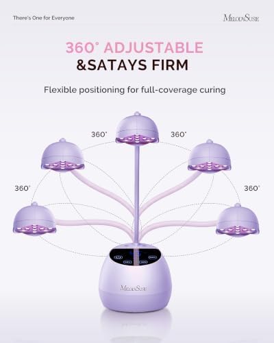 MelodySusie Gooseneck Cordless UV Nail Lamp P-ArtM2 Light for Nail Tips