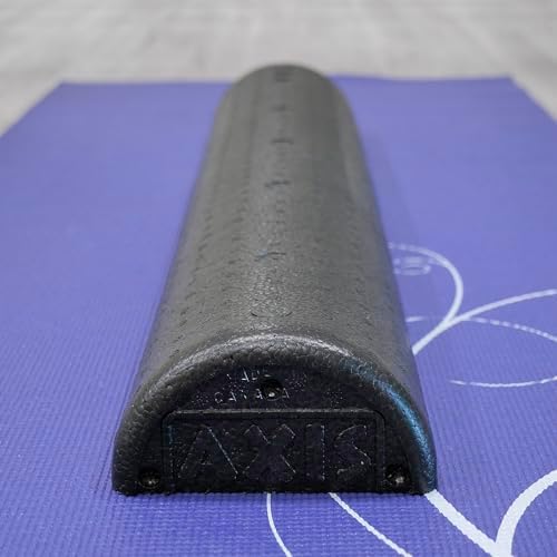 OPTP AXIS Firm Density Foam Roller – Half-Round, Black, 36" X 3"