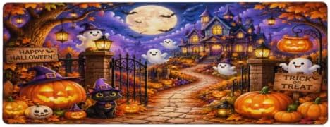 Halloween Large Mouse Pad Non-Slip Rubber Long Gaming Desk Mat
