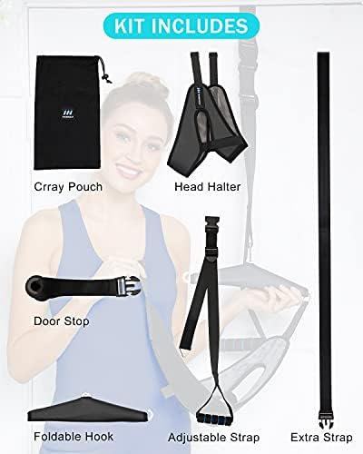 comness Cervical Neck Traction Device Over Door for Home Use, Portable Neck Stretcher Hammock for Neck Pain Relief, Physical Therapy AIDS for Neck Decompressor.