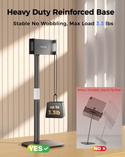 Portable Monitor Stand for 15.6", Height Adjustable TabStand for Desk
