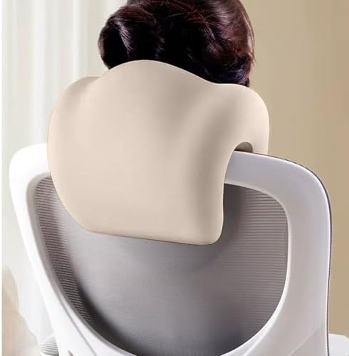 BLOWEST Extra Firm Office Chair Headrest Attachment – Ergonomic Adjustable Neck Support Pillow for Desk Chairs, Universal Fit for High Back Executive Chairs (Pink)