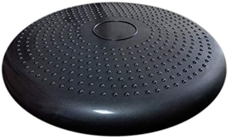 AppleRound Inflated Wobble Cushion with Hand Pump, Air Stability Board (Extra Thick), Core Balance Disc for Adults, Sensory Wiggle Seat for Kids, Flexible Seating for All Age, 13.5in / 34cm Diameter