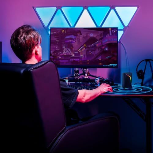 LUCKRACER Gaming Recliner Chair for Living Room Racing Style Single PU Leather Gaming Sofa for Adults Modern Game Recliners Ergonomic Comfortable Home Theater Seating, Black