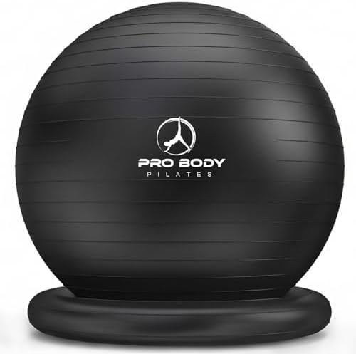 ProBody Pilates Yoga Ball Chair for Office, with Base