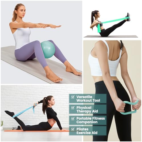 Pilates Kit for Women 13PCS, Pilates Ring Ball Resistance Bands Workout Set