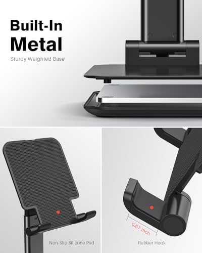 Anozer Tablet Stand Foldable & Adjustable,Portable Monitor Stand